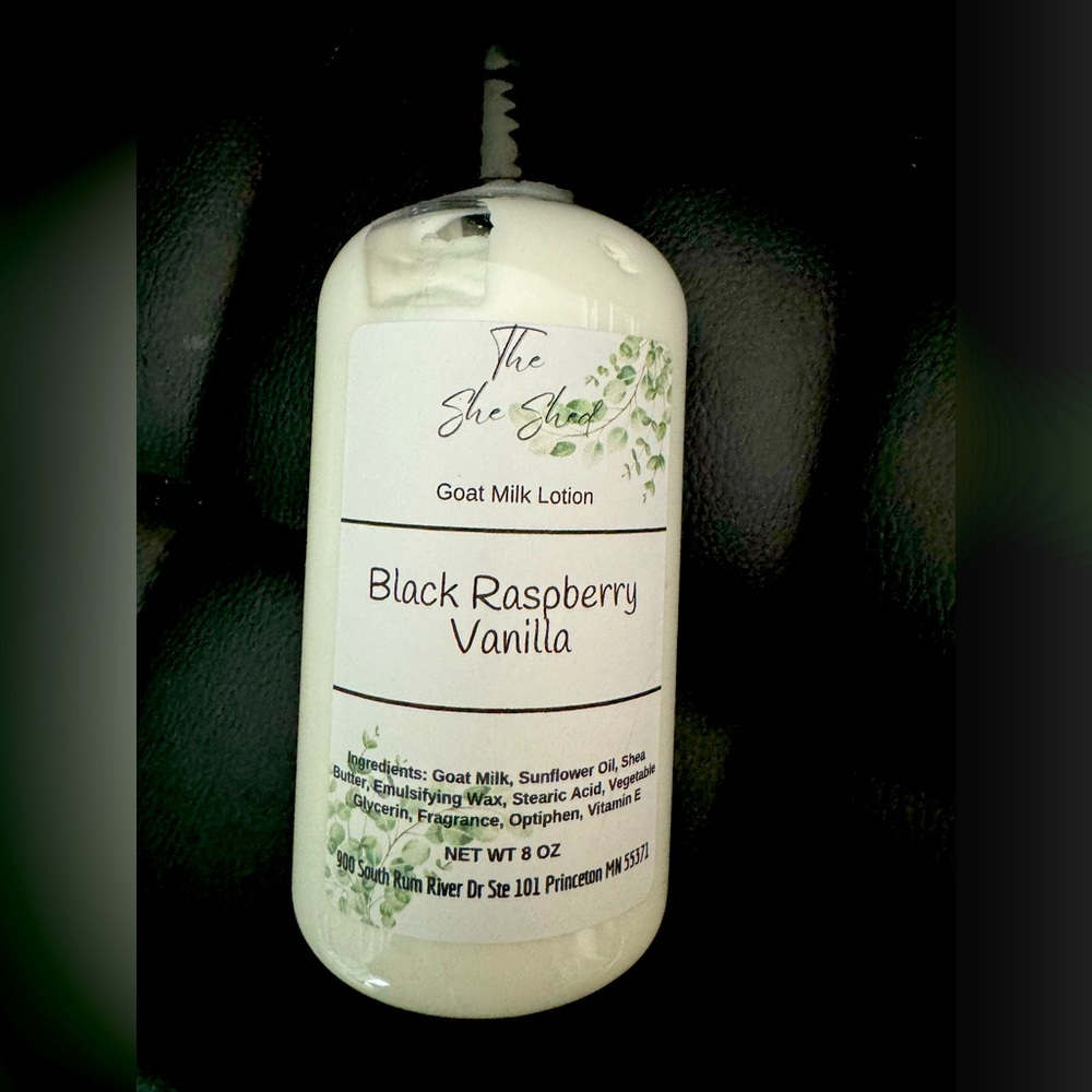 Black Raspberry goats milk lotion 8oz